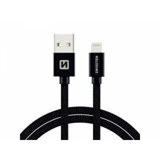 Swissten kabl USB/Lightning 1,0m crna