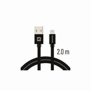 Swissten kabl USB/Lightning 2,0m crna