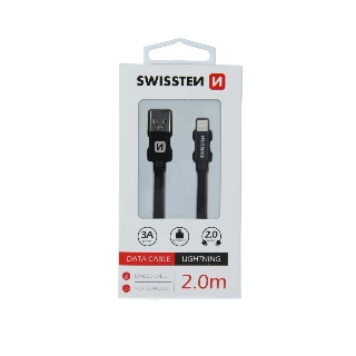 Swissten kabl USB/Lightning 2,0m crna