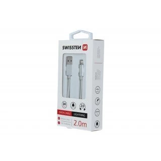 Swissten kabl USB/Lightning 2,0m siva