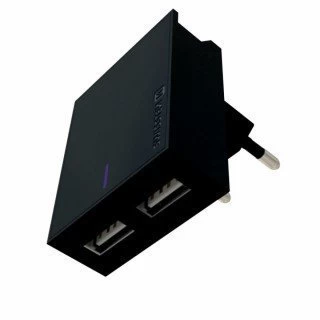 Swissten punjač 2x USB 3A crna