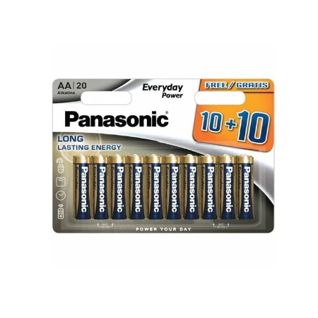 Panasonic baterije LR6EPS/20BW-AA Alkalne Everyday 20 komada