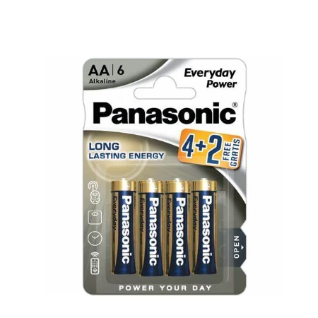 Panasonic baterije LR6EPS/6BP-AA Alkaline Everyday 6 komada