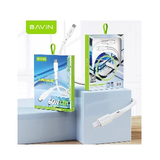 BAVIN kabl 60W type-C na type-C 1,2m bela