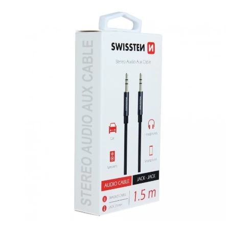 Swissten Audio kabl 3,5mm crna