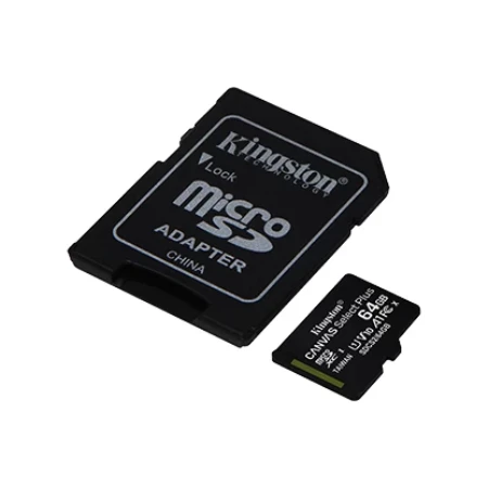 Kingston Micro SD 64GB + SD adapter SDCS2/64GB