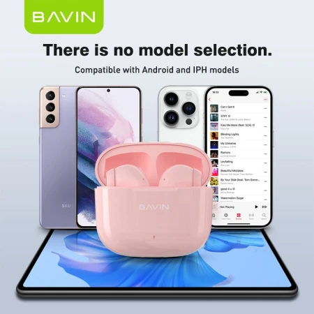 Bavin slušalice wireless earbuds crna