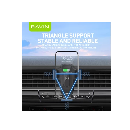 Bavin auto držač/wirelees punjač 15W