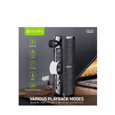Bavin bluetooth zvučnik 8W crna - BM-06
