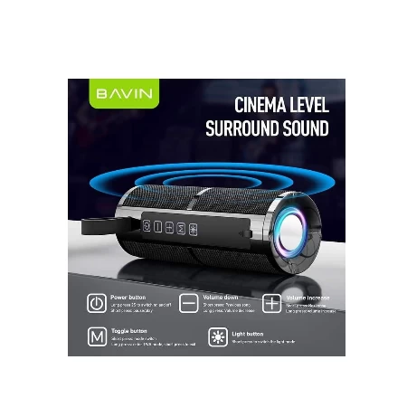 Bavin bluetooth zvučnik 8W crna - BM-06
