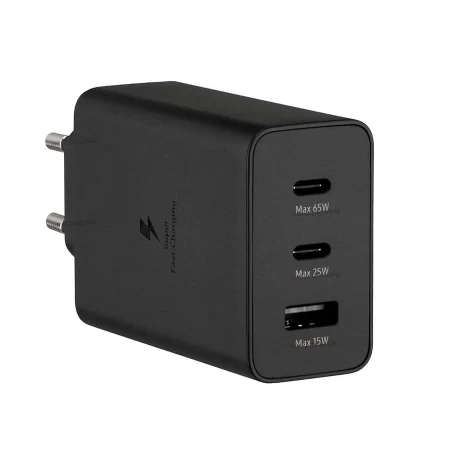 Samsung brzi punjač 65w 1XUsb A+ 2XType C (T6530) crna