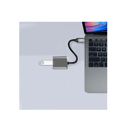 Celly Prohub USB-C adapter siva