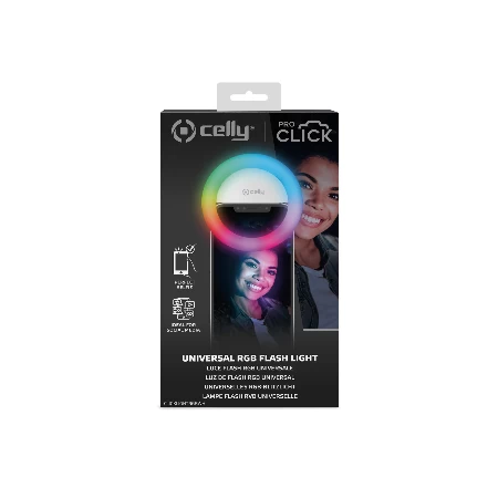 Celly Selfi Flash Light Pro bela + Micro USB kabl