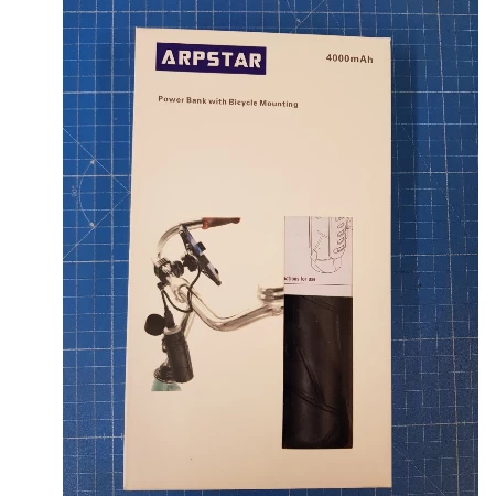 Arpstar Power Bank sa držačem za bicikl 4000mAh + kabl USB-A na Micro USB