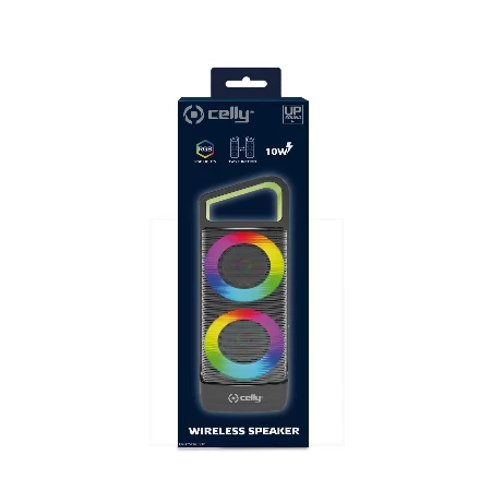 Celly bežični zvučnik 10W RGB/TWS crna + kabl type-C