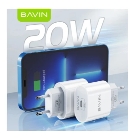 Bavin punjač 20W USB-C bela