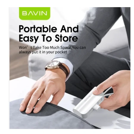 Bavin Power bank 5000mAh USB-C port + kabl type-C crna