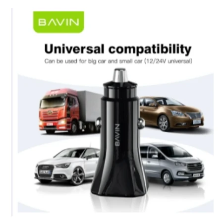 Bavin Auto punjač 20W PD QC3,0 USB&Type C bela