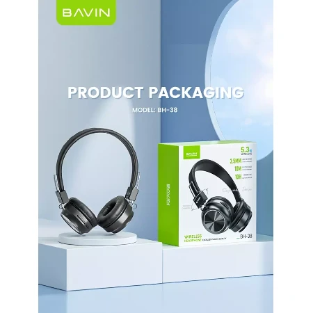 Bavin Wireless slušalice crna