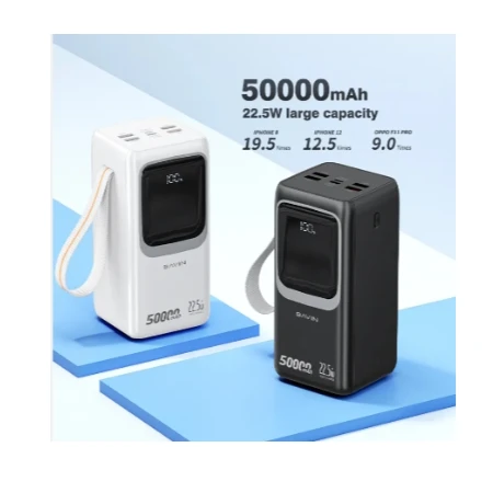 Bavin Power bank 50000mAh 22.5W PD20W bela