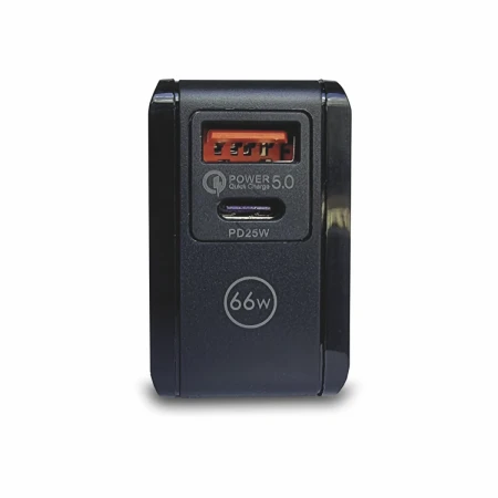 Bavitel punjač 66W Usb A+ Type C crna  KeKe F012 / WUW-T66