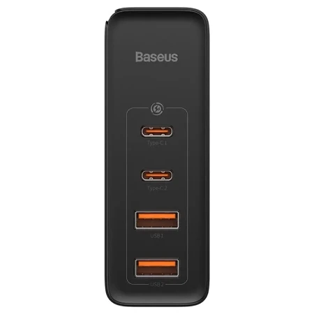 Baseus GaN2Pro  punjač 100W 2* Usb A/ 2* Type C + kabl  C/C crna