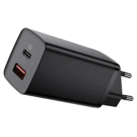 Baseus GaN2Lite punjač 65W Type C/Usb A crna