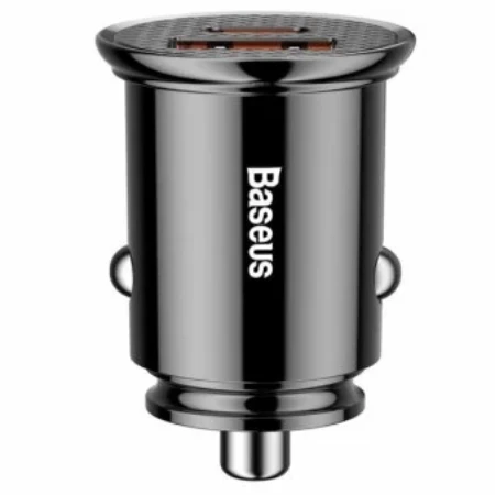Baseus Autopunjač  Usb A/Type C 30W crna